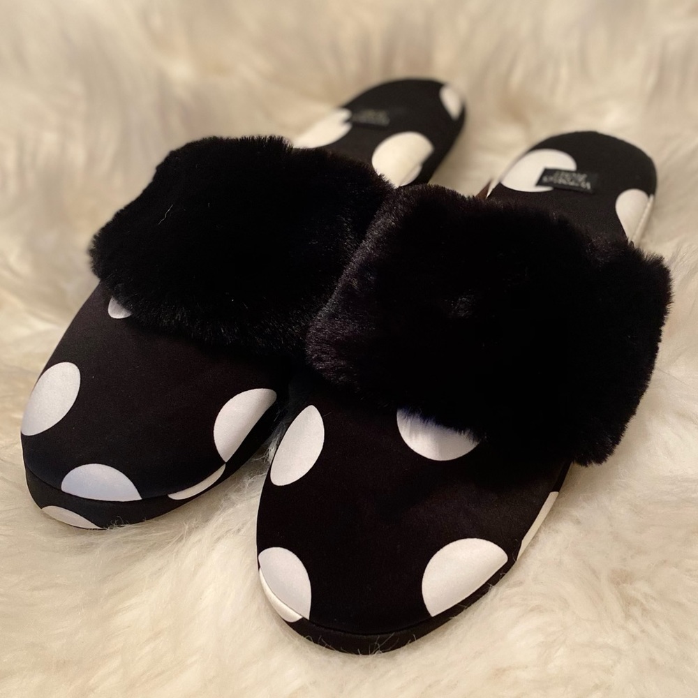 Victoria Secret polka dot slippers